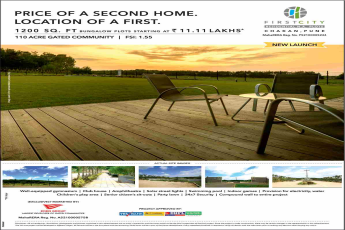 Reside in homes with price of a second home but location of first at Eden Firstcity in Pune